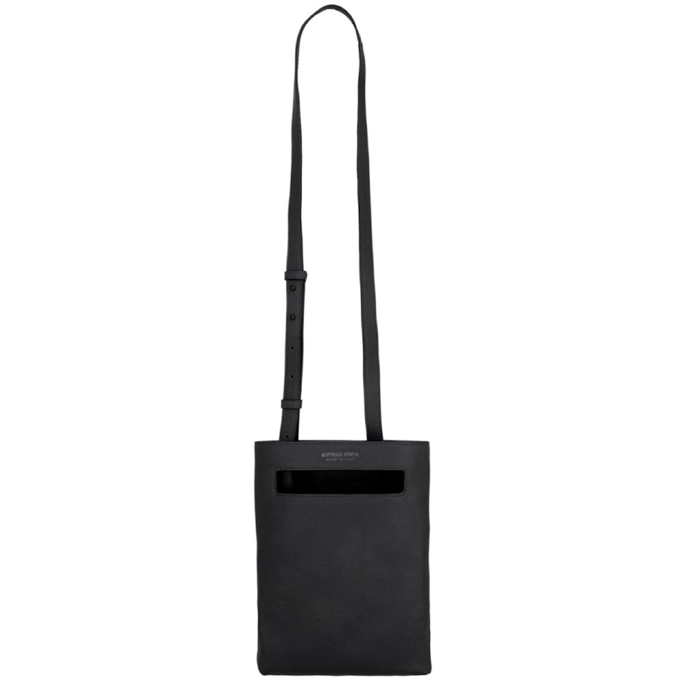 Bottega Veneta Leather Messenger Bag Black NWT $2520 - Picture 10 of 16